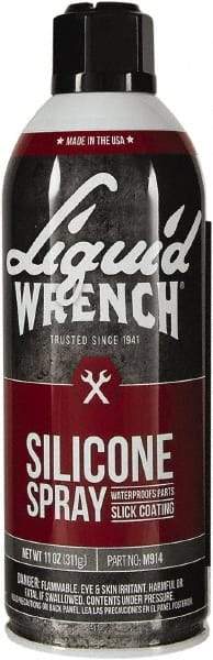 Liquid Wrench - 15 oz Aerosol Silicone Lubricant - Clear Yellow - Americas Tooling