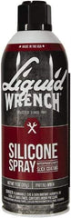 Liquid Wrench - 15 oz Aerosol Silicone Lubricant - Clear Yellow - Americas Tooling