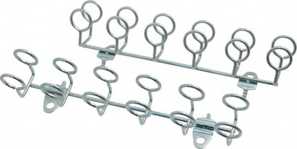 Triton - 9" Long Multi-ring Tool Holder Pegboard Hook - 1-3/4" Projection, Steel - Americas Tooling