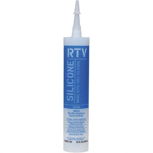 White Lightning - 10 oz Tube Clear RTV Silicone Sealant - 5 to 7 Days Full Cure Time - Americas Tooling