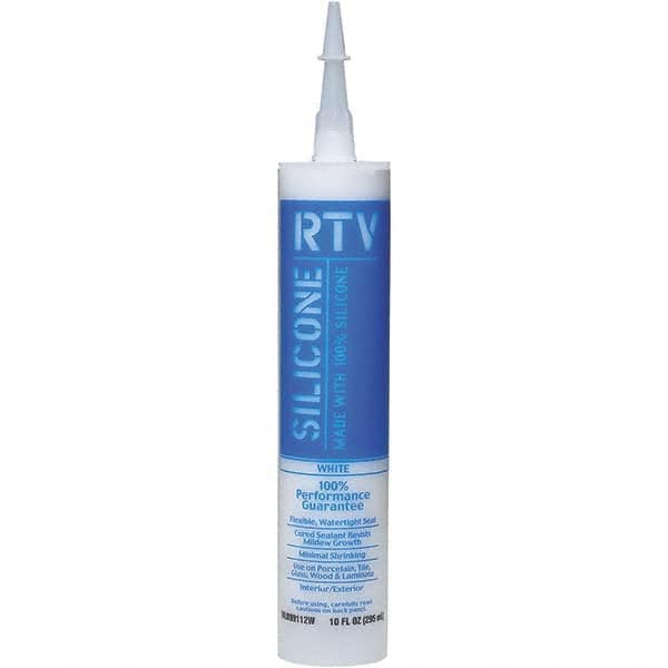 White Lightning - 10 oz Tube White RTV Silicone Sealant - 5 to 7 Days Full Cure Time - Americas Tooling