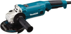 Makita - 5" Wheel Diam, 11,000 RPM, Corded Angle & Disc Grinder - 5/8-11 Spindle, 120 Volts, 10.5 Amps - Americas Tooling