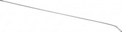 Schaefer Brush - 24" Long, 8-32 Female, Galvanized Steel Brush Handle Extension - 0.162" Diam, 8-32 Male, For Use with Tube Brushes & Scrapers - Americas Tooling