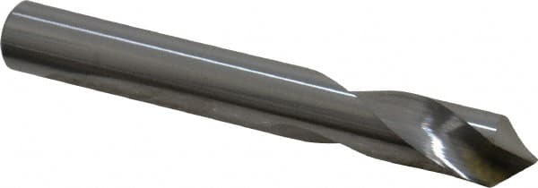 Made in USA - 3/8" Body Diam, 90°, 3" OAL, Solid Carbide Spotting Drill - Americas Tooling