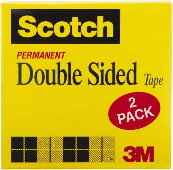 3M - 1/2" x 25 Yd Double Sided Tape - Transparent - Americas Tooling