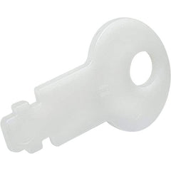 Made in USA - Paper Towel & Toilet Paper Dispenser Key - PLASTIC UNIVERSAL WHT PRO-SOURCE DISPENSER KEY - Americas Tooling