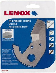 Lenox - Cutter Replacement Blade - Use with Lenox: 12123R1, Cuts PVC, CPVC, Pex, Polyethylene and Rubber Hose - Americas Tooling