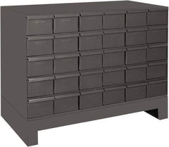 Durham - 30 Drawer, Small Parts Steel Storage Cabinet - 11-3/4" Deep x 34" Wide x 26-7/8" High - Americas Tooling