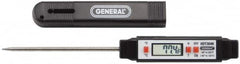 General - -40 to 302°F, -40 to 150°C, Digital Pocket Thermometer - Accurate to 1.8°F, Stainless Steel - Americas Tooling