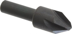 Hertel - 5/8" Head Diam, 3/8" Shank Diam, 4 Flute 60° High Speed Steel Countersink - Americas Tooling