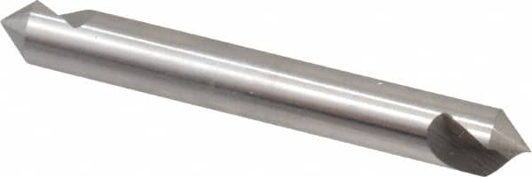 Hertel - 1/4" Head Diam, 1/4" Shank Diam, 1 Flute 82° High Speed Steel Countersink - Americas Tooling