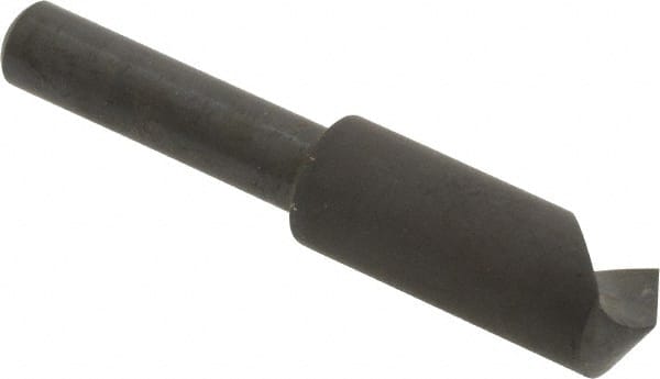 Hertel - 3/8" Head Diam, 1/4" Shank Diam, 1 Flute 120° High Speed Steel Countersink - Americas Tooling