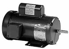 Baldor - 1/3 Max hp, 1,725 Max RPM, Electric AC DC Motor - 115, 208, 230 V Input, Single Phase, 48 Frame - Americas Tooling