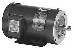 Baldor - 1/3 Max hp, 3,450 Max RPM, Electric AC DC Motor - 208, 230, 460 V Input, Three Phase, 56C Frame - Americas Tooling