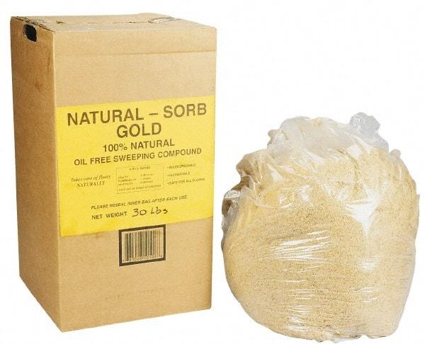 PRO-SOURCE - 30 Lbs. Natural Gold Sweeping Compound Floor - Use on Asphalt, Linoleum and Tile - Americas Tooling