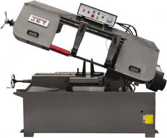 Jet - 13 x 21" Max Capacity, Semi-Automatic Variable Speed Pulley Horizontal Bandsaw - 80 to 260 SFPM Blade Speed, 230/460 Volts, 45°, 3 hp, 3 Phase - Americas Tooling