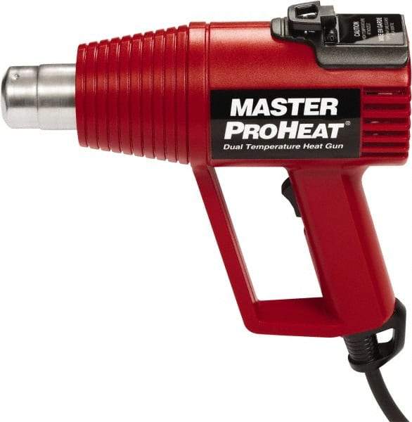 Master Appliance - 500 to 1,000°F Heat Setting, 16 CFM Air Flow, Heat Gun - 120 Volts, 11 Amps, 1,300 Watts, 6' Cord Length - Americas Tooling