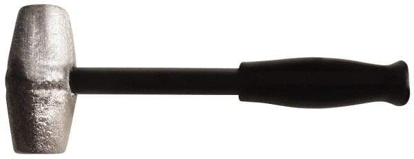 American Hammer - 4 Lb Head 1-1/2" Face Lead Alloy Hammer - 10" OAL, Steel Handle with Grip - Americas Tooling