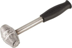 American Hammer - 3 Lb Head 1-1/4" Face Lead Alloy Hammer - 10" OAL, Steel Handle with Grip - Americas Tooling