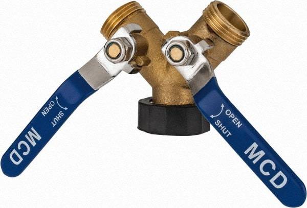 Midwest Control - 3/4 NH Garden Hose Coupler - Brass, Female Swivel Nut to Male Hose Connector - Americas Tooling