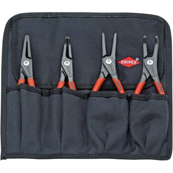 Knipex - 4 Piece Snap Ring Plier Set - Comes in Tool Roll - Americas Tooling