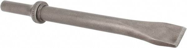 Made in USA - 3/4" Head Width, 6-1/2" OAL, 5/8" Shank Diam, Flat Chisel - Round Drive, Round Shank, Alloy Steel - Americas Tooling