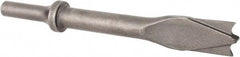 Made in USA - 6" OAL, 5/8" Shank Diam, Panel Cutter Chisel - Round Drive, Round Shank, Alloy Steel - Americas Tooling