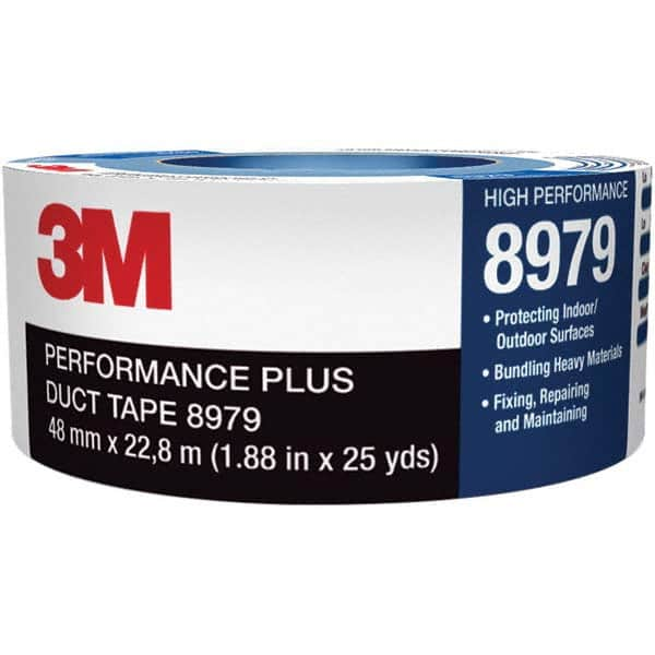 3M - 60 Yd x 12" x 12.1 mil Black Polyethylene Cloth Duct Tape - Americas Tooling