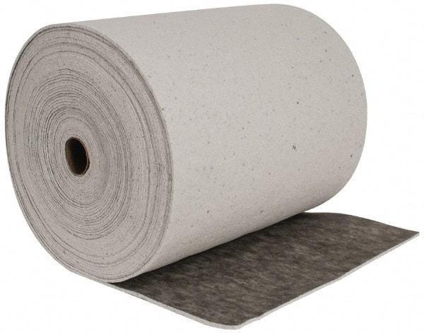 Brady SPC Sorbents - 53 Gal Capacity per Package, Universal Roll - 150' Long x 28-1/2" Wide, Gray, Cellulose - Americas Tooling