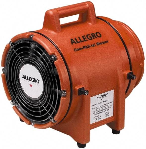 Allegro - 8" Inlet, Electric AC Axial Blower - 0.33 hp, 900 CFM, Explosion Proof, 115 Max Voltage Rating - Americas Tooling