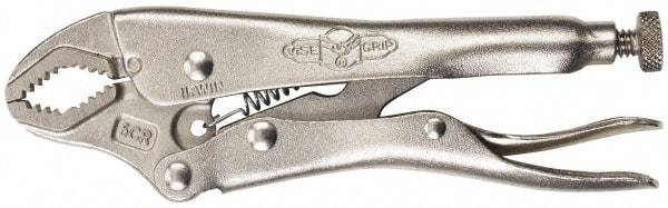 Irwin - 7" OAL Curved Jaw Locking Pliers - 3/4" Jaw Width, 1-7/8" Jaw Depth, 1-5/8" Jaw Opening, Standard Handle - Americas Tooling