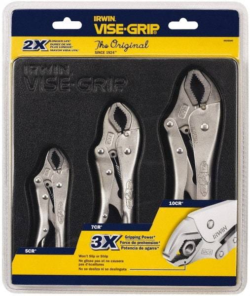 Irwin - 3 Piece Locking Plier Set - Comes in Tray - Americas Tooling