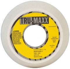 Tru-Maxx - 4" Diam, 1-1/4" Hole Size, 1-1/2" Overall Thickness, 80 Grit, Type 11 Tool & Cutter Grinding Wheel - Medium Grade, Aluminum Oxide, K Hardness, 5,730 RPM - Americas Tooling