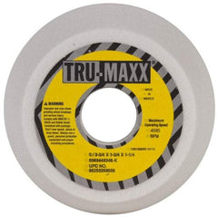 Tru-Maxx - 5" Diam, 1-3/4" Hole Size, 1-3/4" Overall Thickness, 46 Grit, Type 11 Tool & Cutter Grinding Wheel - Coarse Grade, Aluminum Oxide, K Hardness, 4,585 RPM - Americas Tooling