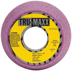 Tru-Maxx - 4" Diam, 1-1/4" Hole Size, 1-3/4" Overall Thickness, 46 Grit, Type 11 Tool & Cutter Grinding Wheel - Coarse Grade, Aluminum Oxide, J Hardness, 5,730 RPM - Americas Tooling