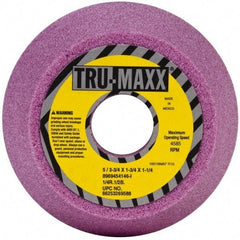 Tru-Maxx - 5" Diam, 1-1/4" Hole Size, 1-3/4" Overall Thickness, 46 Grit, Type 11 Tool & Cutter Grinding Wheel - Coarse Grade, Aluminum Oxide, I Hardness, 4,585 RPM - Americas Tooling