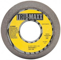 Tru-Maxx - 4" Diam, 1-1/4" Hole Size, 1-1/2" Overall Thickness, 60 Grit, Type 11 Tool & Cutter Grinding Wheel - Medium Grade, Aluminum Oxide, J Hardness, 5,730 RPM - Americas Tooling