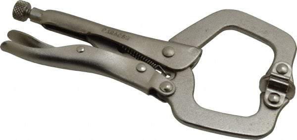 Paramount - 6" OAL C-Clamp Locking Pliers - 1-1/2" Jaw Depth, 2" Jaw Opening, Standard Handle - Americas Tooling