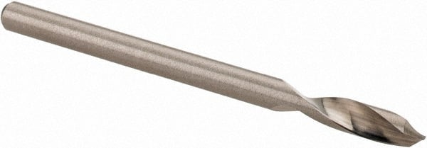 Accupro - 1/8" Body Diam, 90°, 2" OAL, Solid Carbide Spotting Drill - Americas Tooling