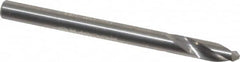 Accupro - 4mm Body Diam, 120°, 51mm OAL, Solid Carbide Spotting Drill - Americas Tooling