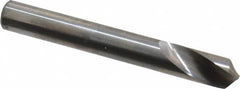 Accupro - 8mm Body Diam, 120°, 63mm OAL, Solid Carbide Spotting Drill - Americas Tooling