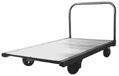 Fairbanks - 2,000 Lb Capacity Steel Platform Truck - Hardwood Deck, 24" OAW - Americas Tooling