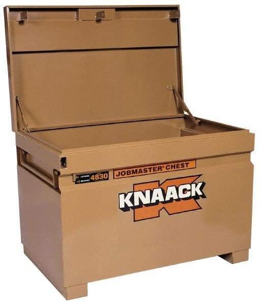 Knaack - 48" Wide x 30" Deep x 34-1/4" High Job Site Box - Steel, Tan - Americas Tooling