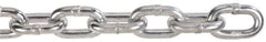 Peerless Chain - 141 Ft. Long, 1300 Lbs. Load Capacity, Carbon Steel Proof Coil Chain - 3 Grade, 1.2 Inch Inside Long x 0.449 Inch Inside Wide - Americas Tooling