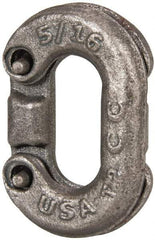 Campbell - Clear Carbon Steel Connecting Link - 5/16" Diameter, 2,000 Lb Load Limit - Americas Tooling