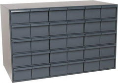 Durham - 30 Drawer, Small Parts Steel Storage Cabinet - 17-1/4" Deep x 33-3/4" Wide x 21-1/8" High - Americas Tooling