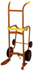 Wesco Industrial Products - 1,000 Lb Load Capacity, 55 Gal Drum Hand Truck - 23-3/4" Wide x 57-1/2" High, 4 Wheels - Americas Tooling