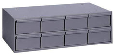 Durham - 8 Drawer, Small Parts Steel Storage Cabinet - 11-5/8" Deep x 22-3/4" Wide x 7-3/8" High - Americas Tooling