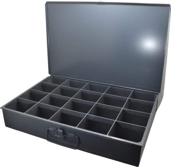 Durham - 20 Compartment Small Steel Storage Drawer - 18 Inches Wide x 12 Inches Deep - Americas Tooling