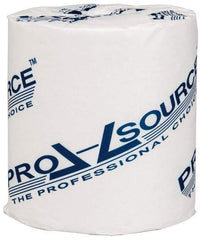 PRO-SOURCE - 300' Roll Length x 3-1/4" Sheet Width, Standard Roll Toilet Tissue - 1,000 Sheets per Roll, Single Ply, White, Recycled Fiber - Americas Tooling